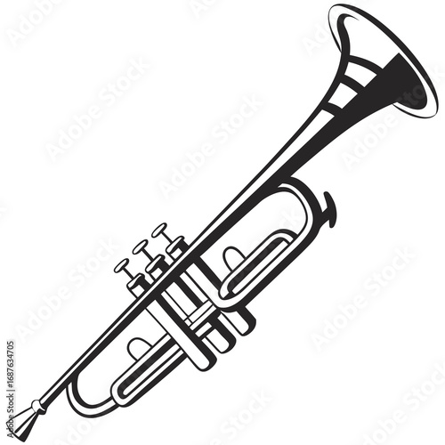 trumpet vector illustration