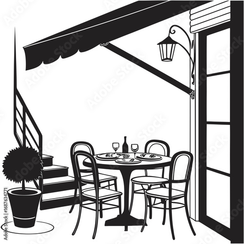 interior of a cafe