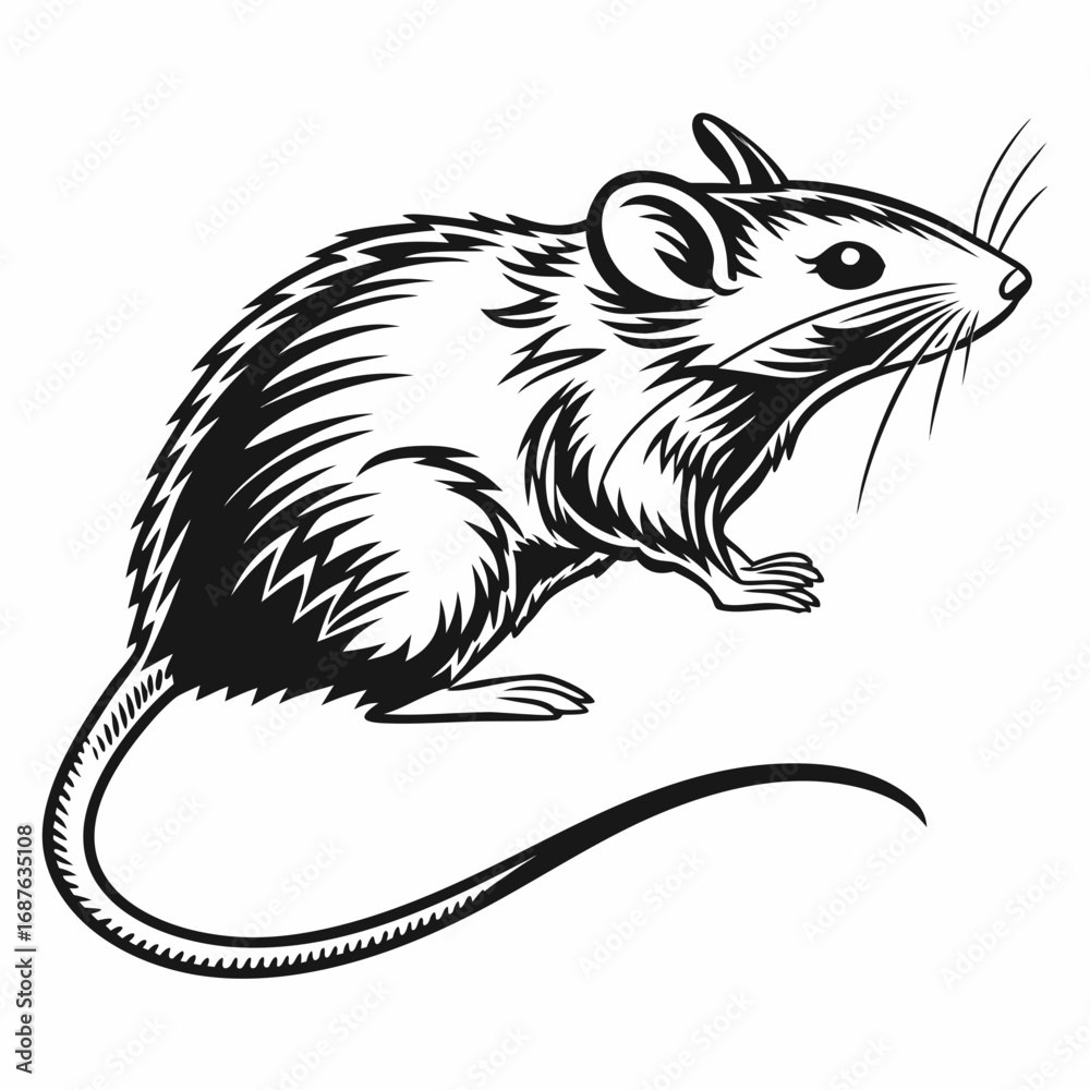 Obraz premium vector illustration of a squirrel
