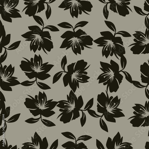 Vintage seamless floral pattern. Liberty style background of small pastel colorful flowers. Small flowers scattered over a white background. Stock vector for printing on surfaces