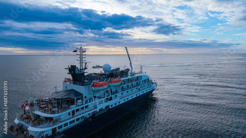 Cruise liner Eyemouth Scotland 