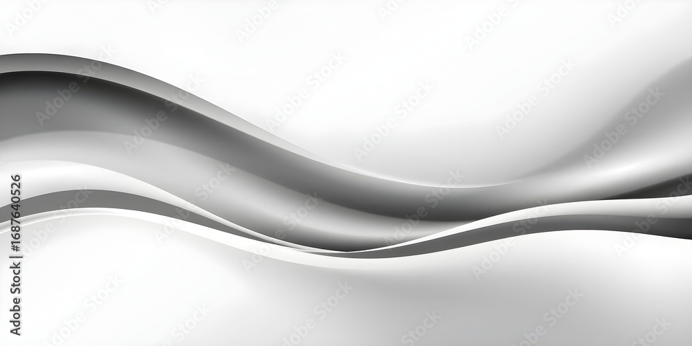 Obraz premium Creative Conceptual Minimal Abstract Waves Picturesque Elegant Flowing Background