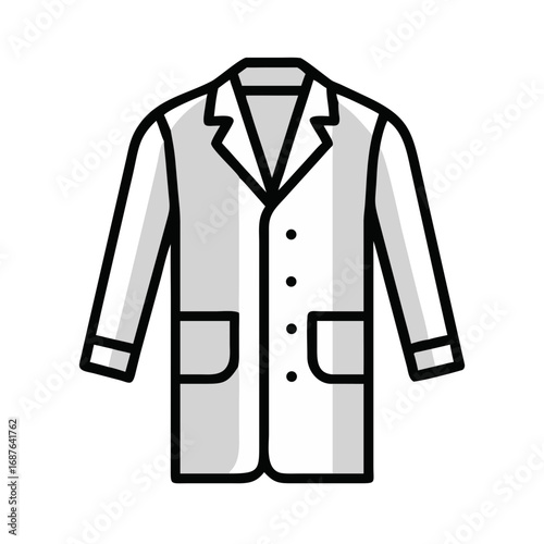 vector illustration of a jacket