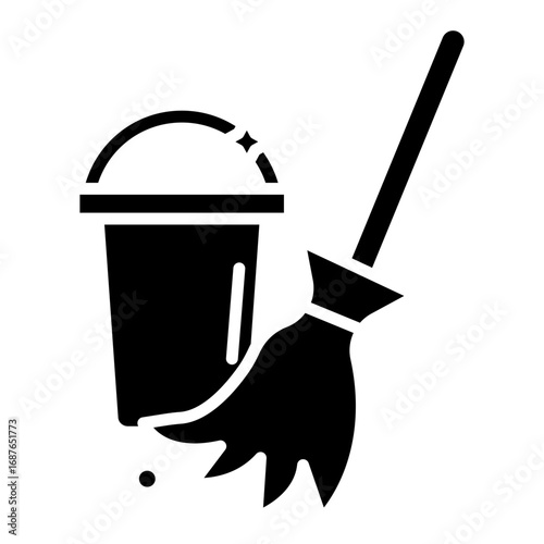 Mop Vector Icon