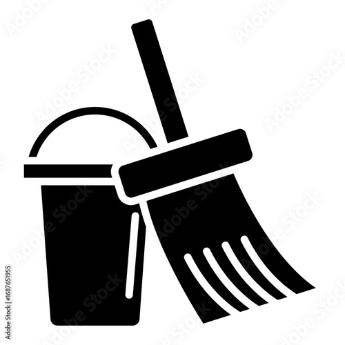 Mop Vector Icon
