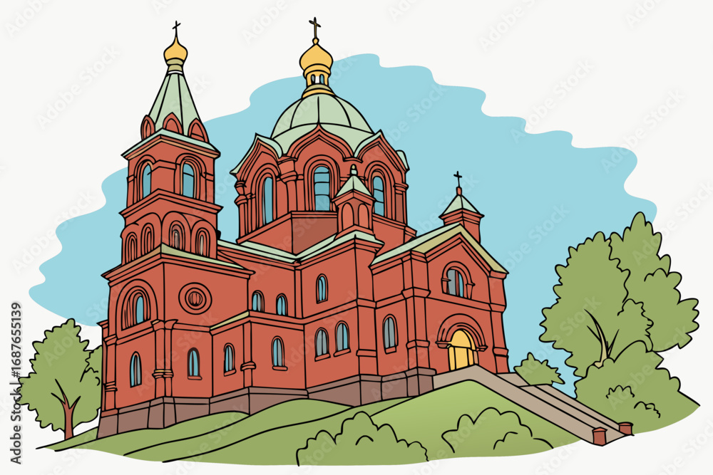 Fototapeta premium Uspenski Cathedral – Helsinki, Finland