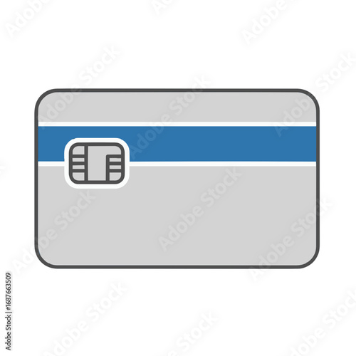 Credit Card Icon – Flat Design