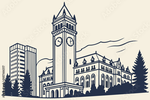 Great Northern Clocktower – Spokane, Washington, United States