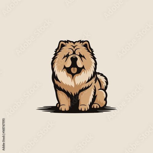 vector illustration of german shepherd dog