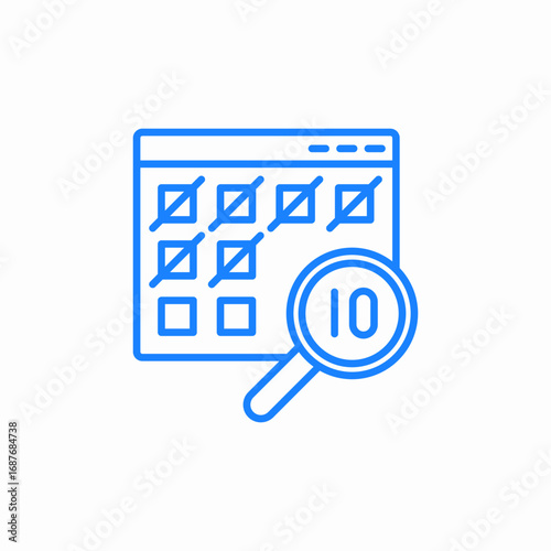 clinical trial icon sign vector