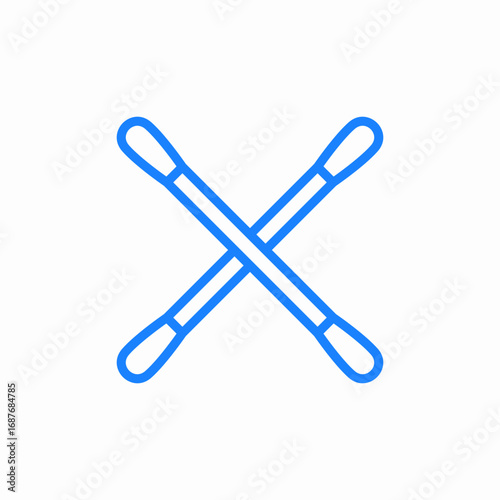 cotton swabs or q tips icon sign vector