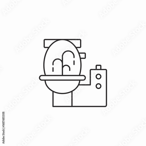 japanese toilet icon sign vector