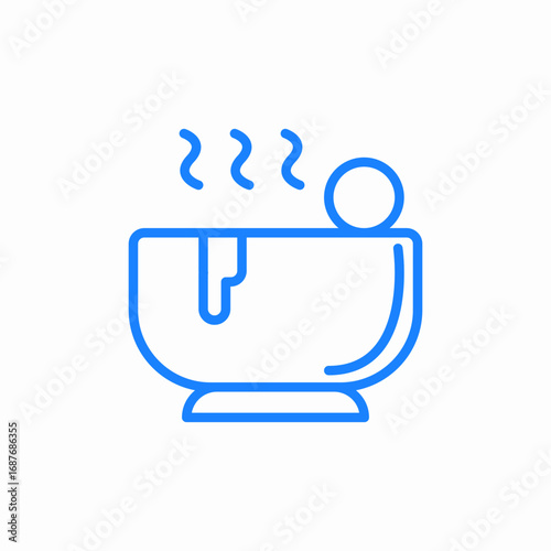 relax bath bathhube icon sign vector