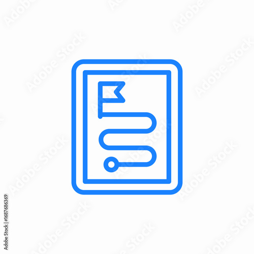 route planner icon sign vector