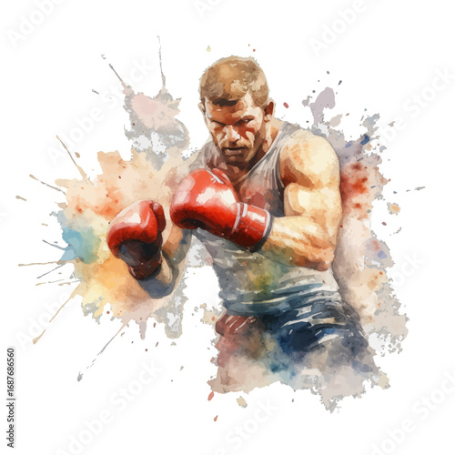 man with boxing gloves