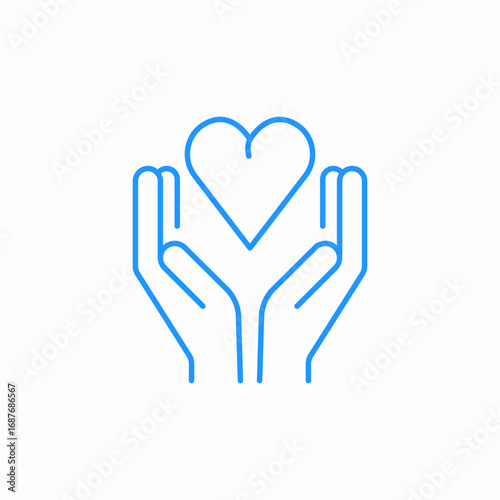 sharing love icon sign vector