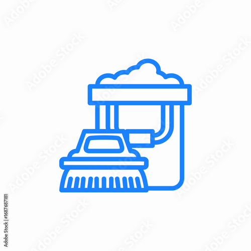 washing vacuum cleaner icon sign vector