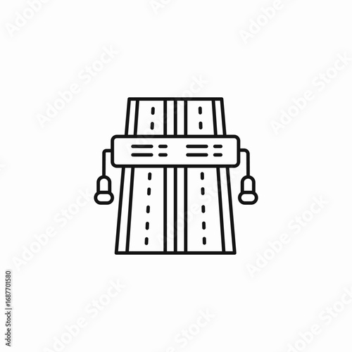 highway toll booth icon sign vector