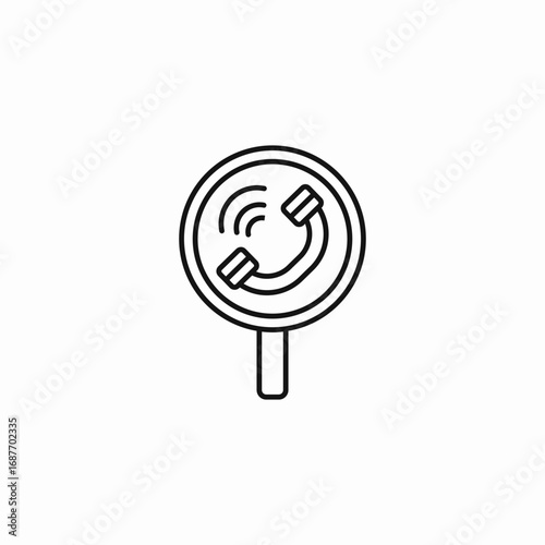 roadside phone sign icon sign vector