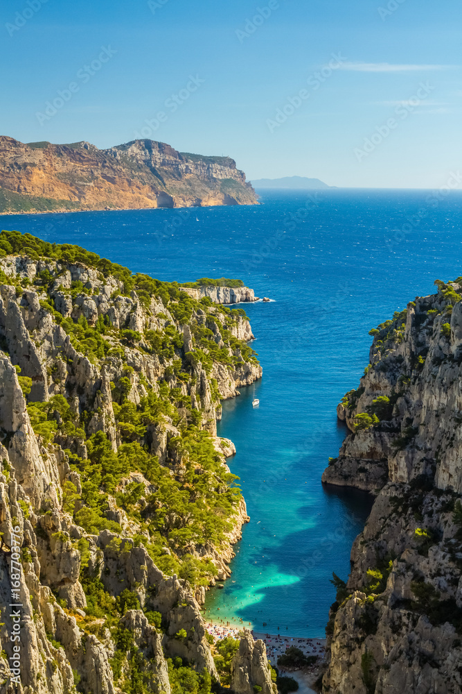 Naklejka premium Cove Calanque d´En-Vau, Provence, France