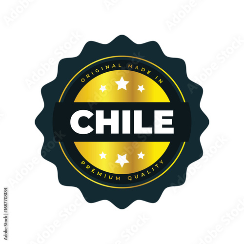 Premium Quality Original Product from Chile  Gold Badge Design