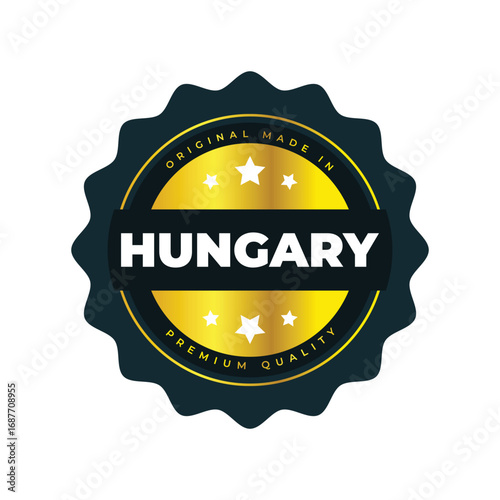 Premium Quality Made in Hungary  Original Product Badge Design