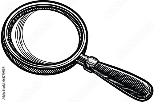 magnifying glass vector