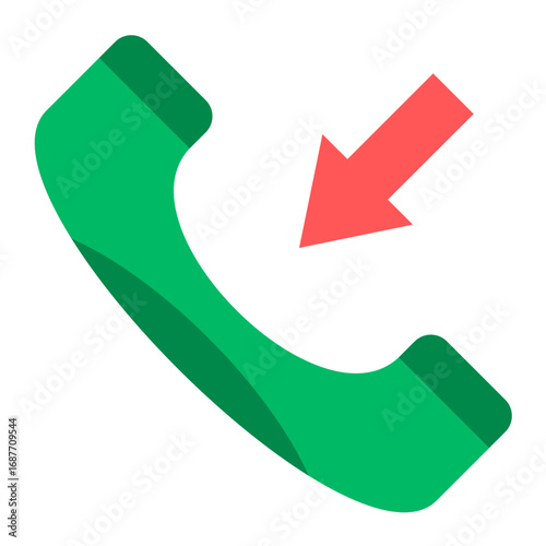 Incoming Call Vector Design Icon Style