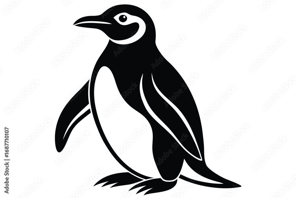 Obraz premium penguin vector icon
