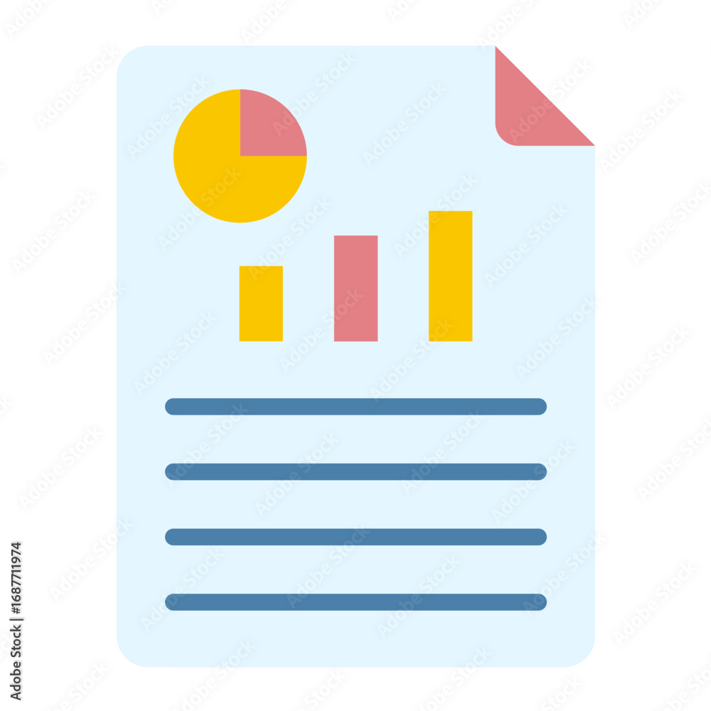 Obraz premium Seo Report Vector Design Icon Style
