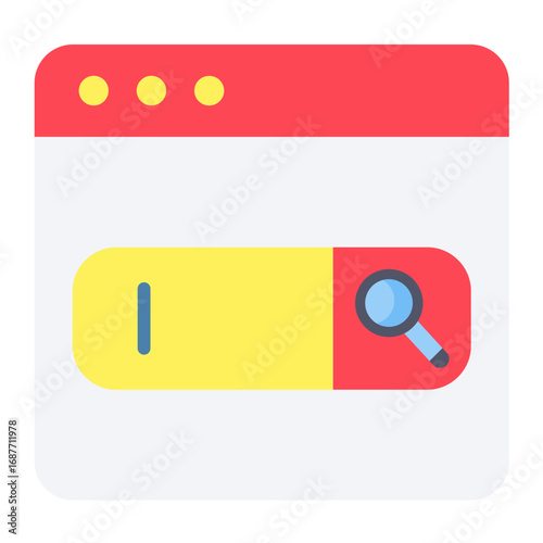 Search Bar Vector Design Icon Style