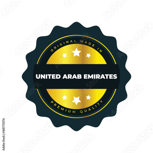 United Arab Emirates Premium Quality Badge Design
