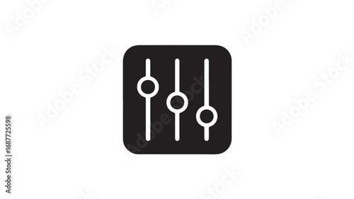 User Interface Sliders, Settings, Control Panel, App Interface, Adjust, Options, Tuning, Graphic Design Elements