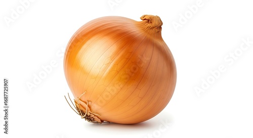 Wallpaper Mural A single brown onion isolated on white background Torontodigital.ca