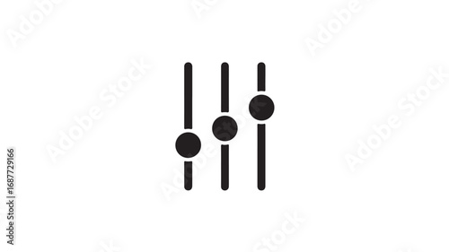 Slider Control Icon Settings, Volume, Brightness, Adjustment, Interface