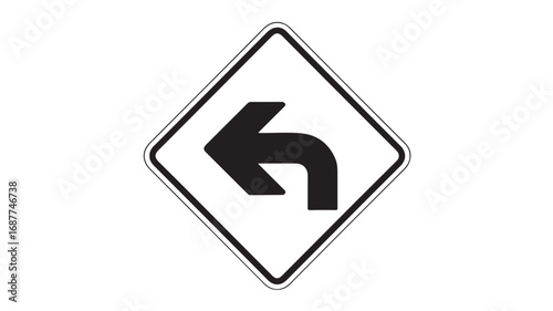 Sharp left curve ahead Prepare for a sudden turn