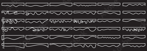 Collection of dividers shape templates. Curve Lines, Wave Collection of Abstract Design Element. Modern separator header for website and app in eps 10