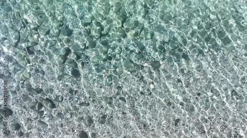 Albania Lukovë tourist village beach Ionian emerald water, crystal