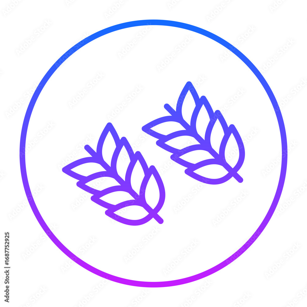 Obraz premium Wheat Vector Icons