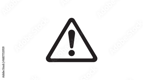 Attention Required Simple Exclamation Point Warning Icon