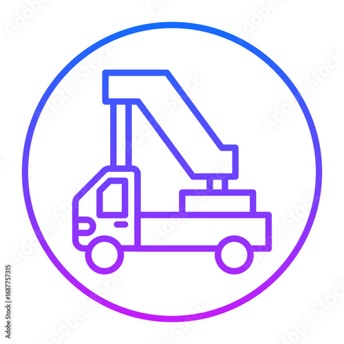 Ladder Truck Vector Icons