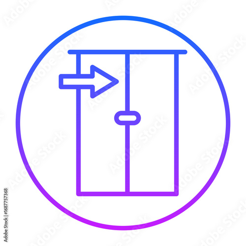 Exit Door Vector Icons