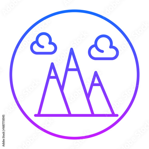 Wild Mountain Vector Icons