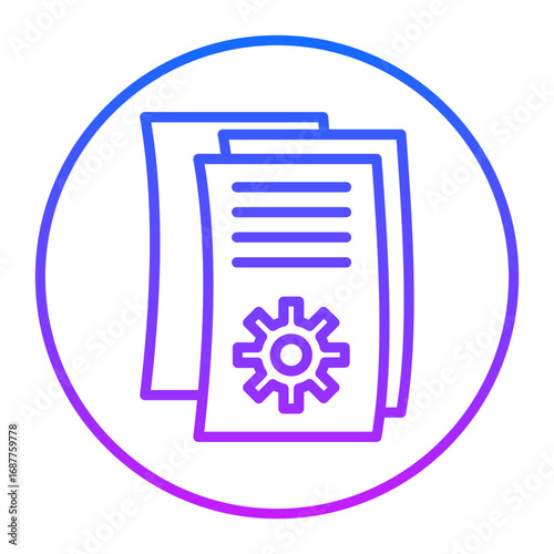 Industry Documents Vector Icons