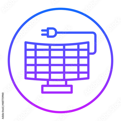 Solar Panel Vector Icons