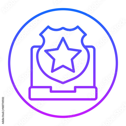 Online Police Vector Icons