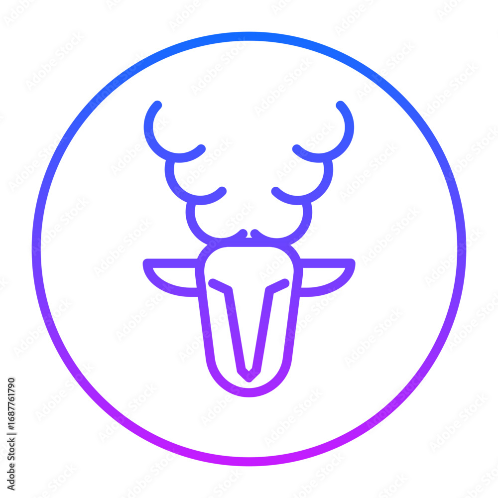 Fototapeta premium Deer Vector Icons