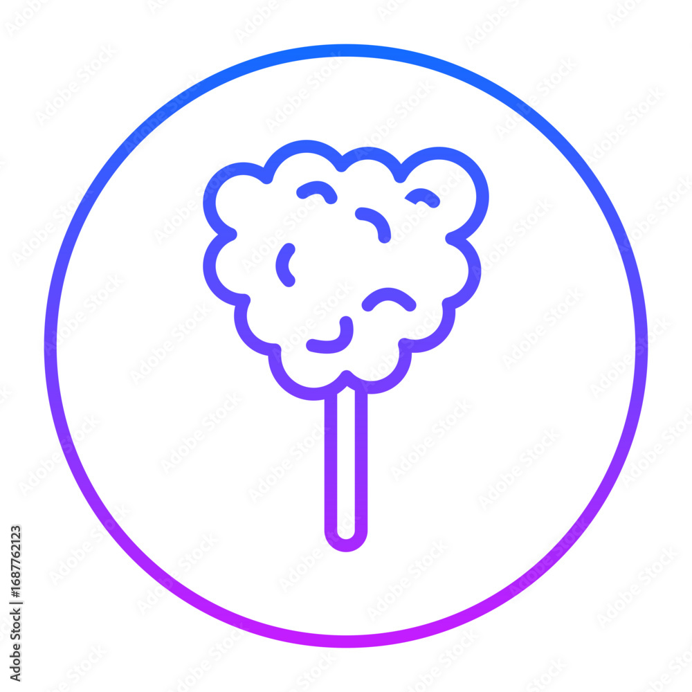 Obraz premium Cotton Candy Vector Icons