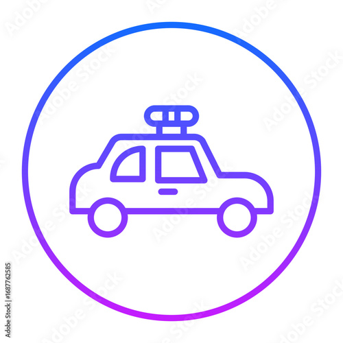 Police Car Vector Icons