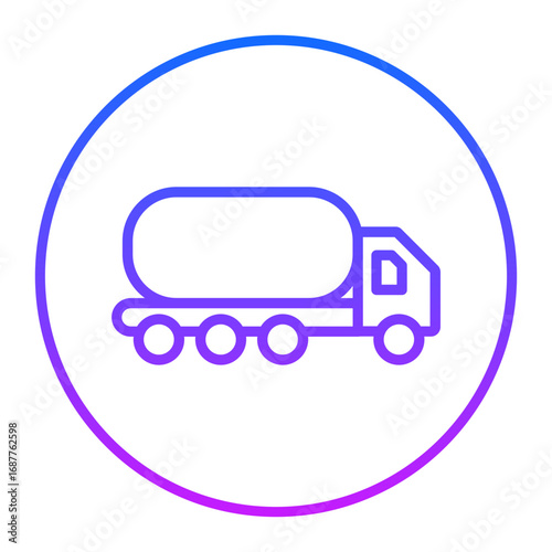 Oil Tanker Vector Icons
